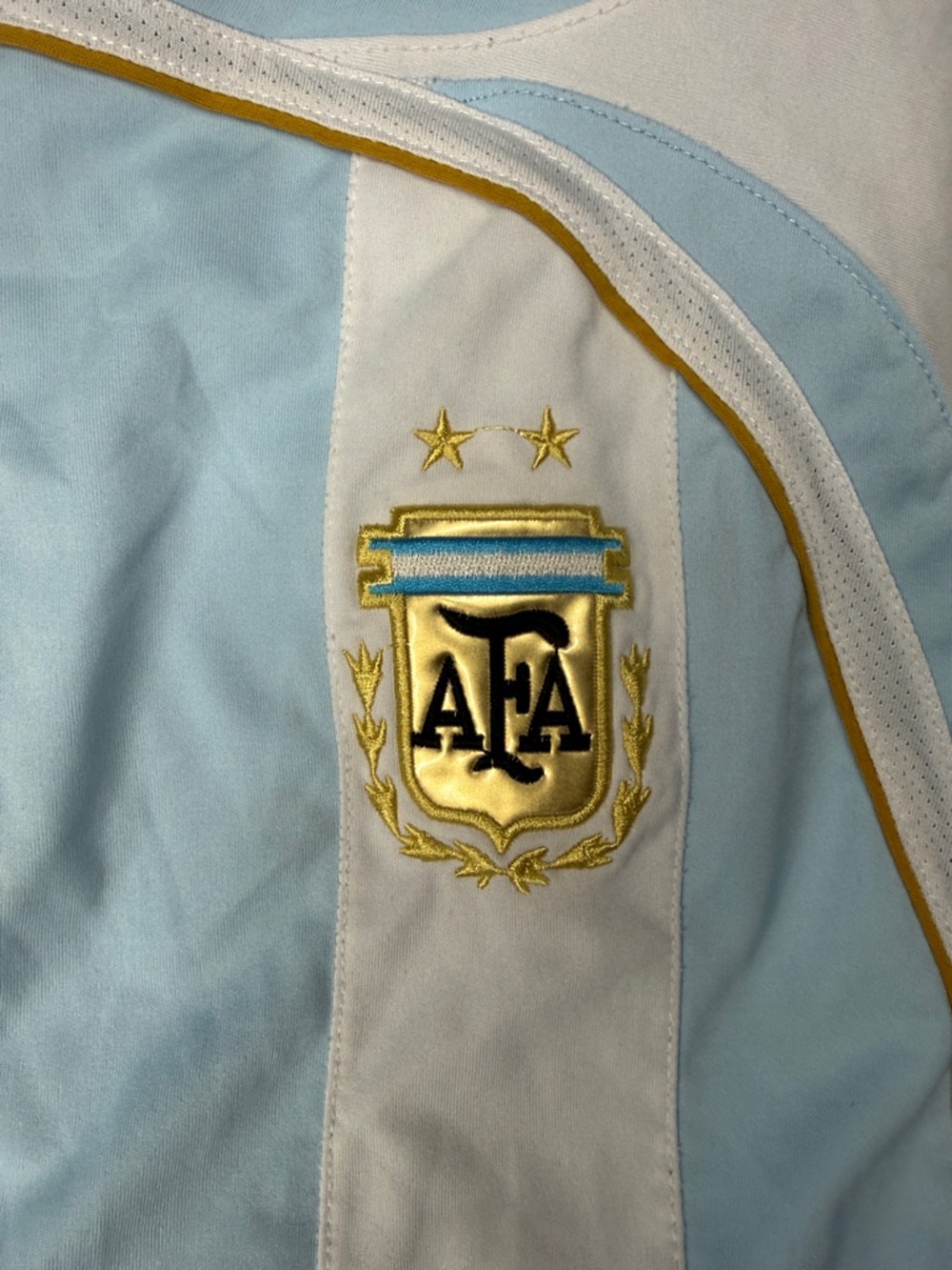 Argentina AFA Soccer Jersey in Sky Blue & White - XL